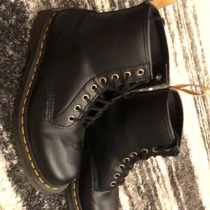 Black leather dr martins